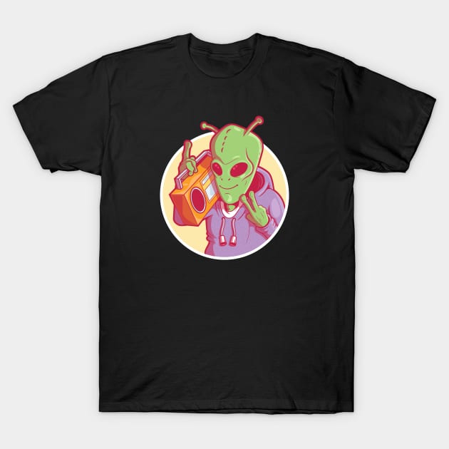 Groovy Alien! T-Shirt by pedrorsfernandes